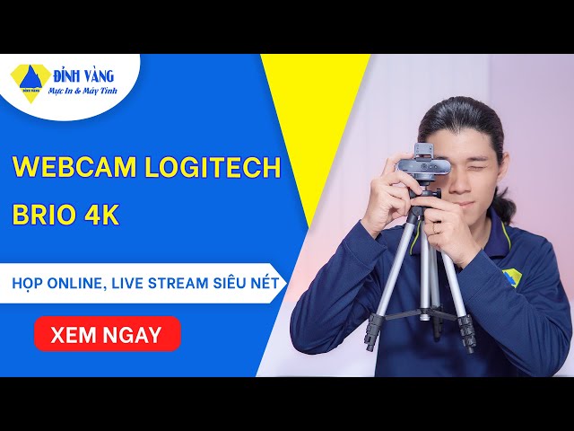 Webcam Logitech Brio 4K Ultra HD | Hội Họp Trực Tuyến, Live Stream Bán Hàng Siêu Nét!