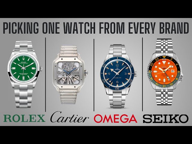 Picking One Watch From Every Brand (Rolex, Tudor, Omega, Seiko, Grand Seiko, Cartier) | Part 1