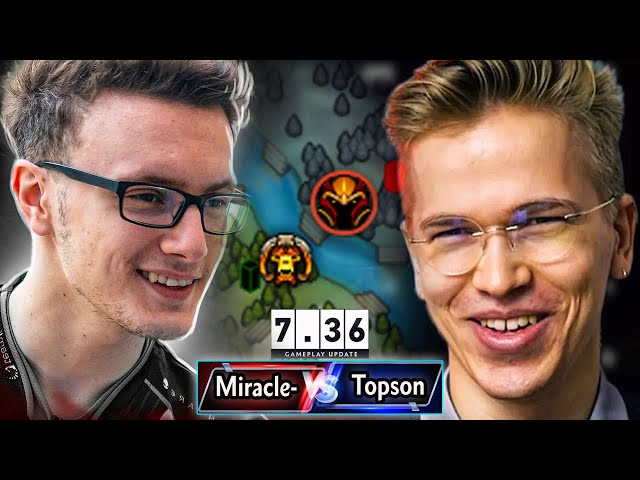 Miracle- & Topson | Dream Mid Lane Matchup in 7.36 PATCH