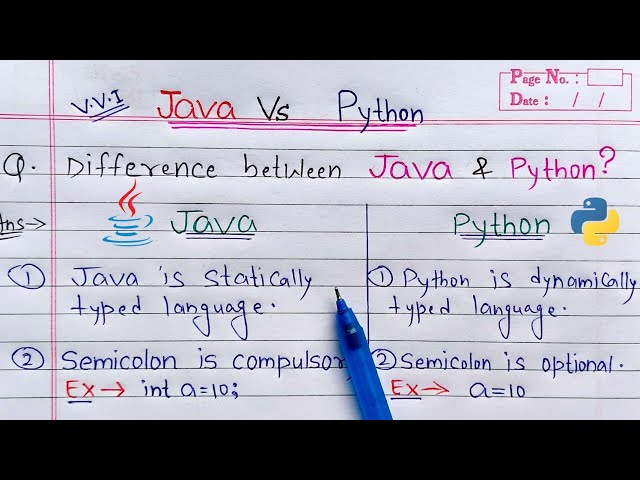 Difference Between Java and Python | JAVA Vs PYTHON ( हिन्दी में ) | Learn Coding