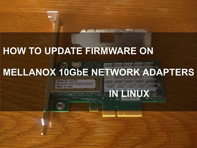 How to update Mellanox firmware in Linux