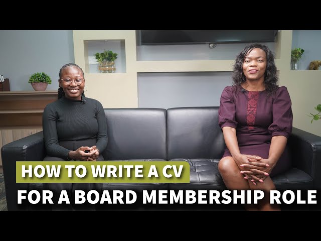 How to Write a CV for a Board Membership Role