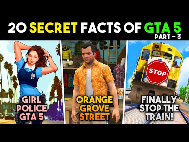 STOP Train in GTA 5 😱😱 | 20 *SECRET* FACTS Of GTA 5 That Will Blow Your Mind! Part 3