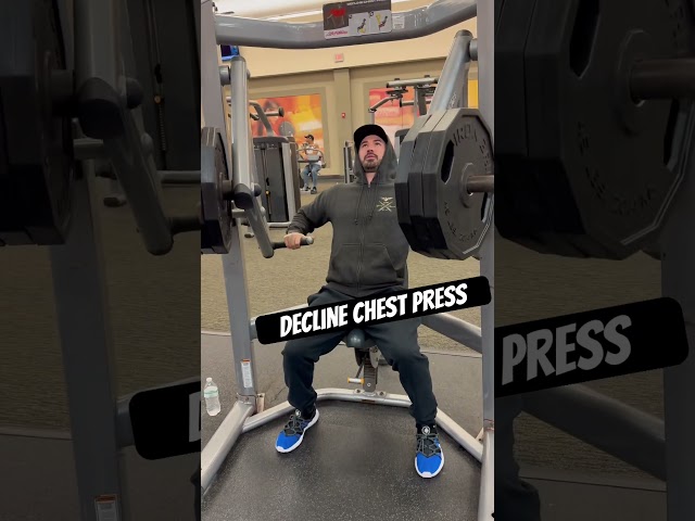 Decline chest press workout @infosecpat