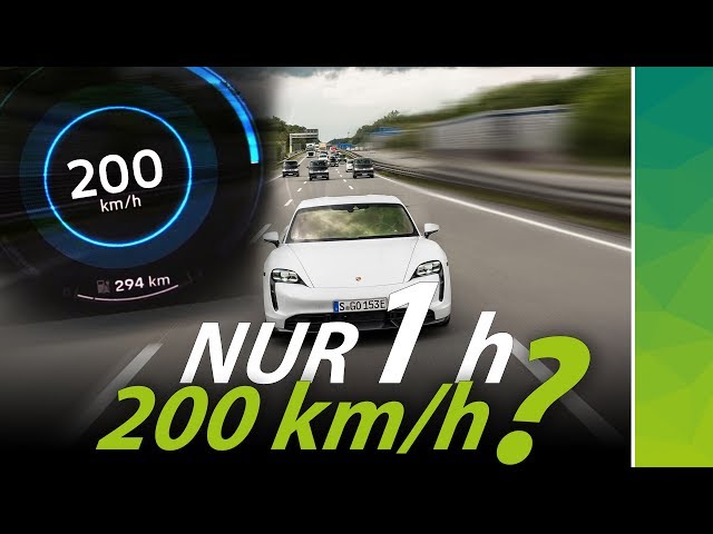 200 km/h im Porsche Taycan: Wie lange hält er durch?