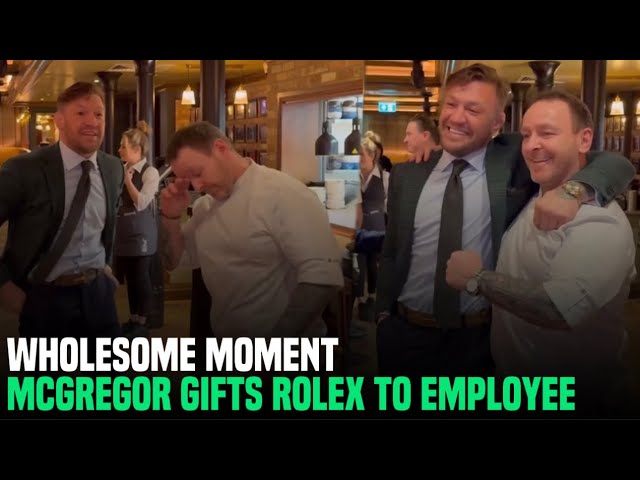Conor McGregor Surprises Employee w/ Rolex