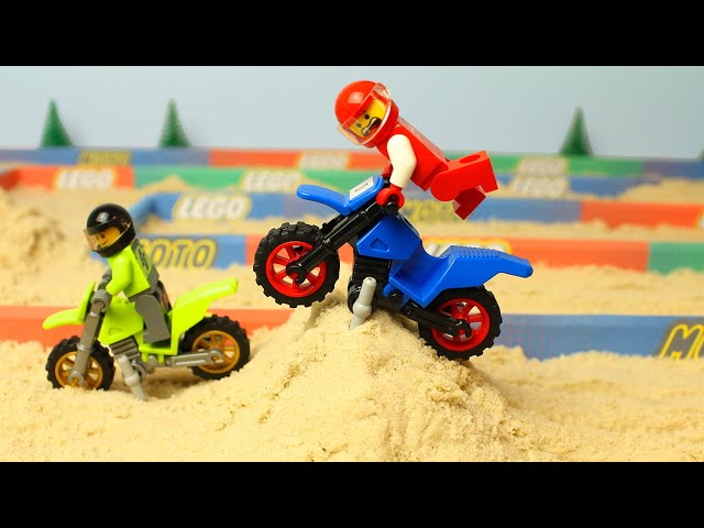 Motorcycle Racing in the sand for kids