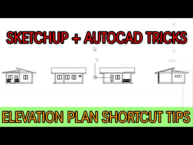 How To Make An Elevation Plan In Autocad Using Sketchup | Tagalog Tutorial