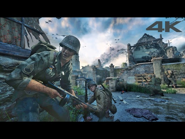 The Stronghold : Ultra Realistic Graphics UHD [ 4K 60FPS ] Call of Duty WWII Gameplay