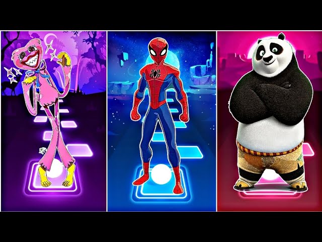 💥Poppy playtrne 🆚 Spider-Man 🆚 Kunfu Panda ¦¦TILES HOP BABY¦¦ 🎯 🏆