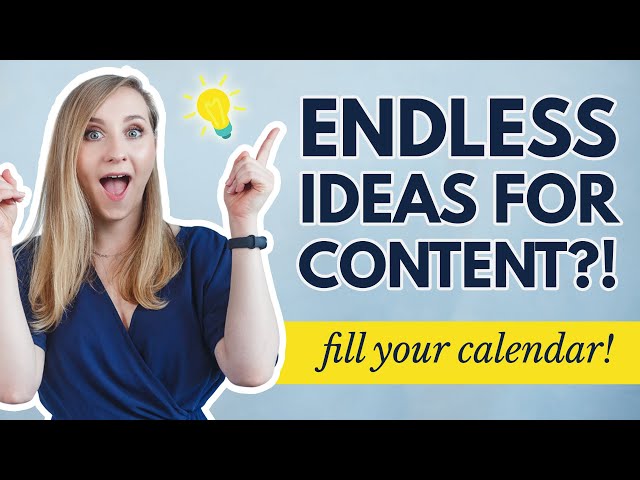 How to Find CONTENT IDEAS for Social Media I Save Yourself Hours of Work!