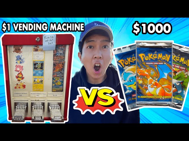 $1 Pokemon VENDING MACHINE VS Booster Packs