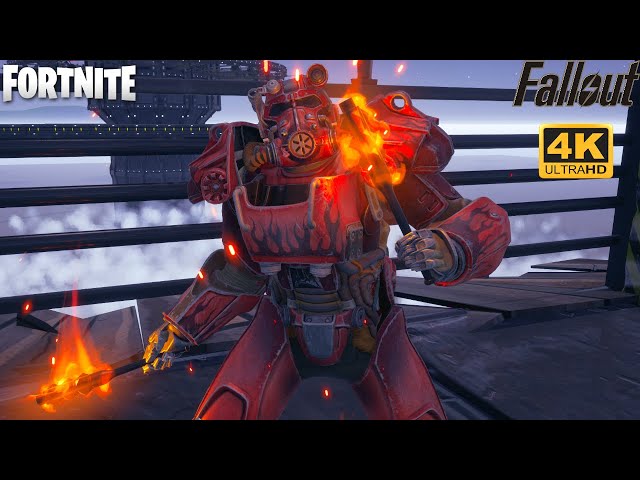 Hot Rod T-60 Power Armor Gameplay - Fortnite Chapter 5 Season 3 (4K 60FPS)