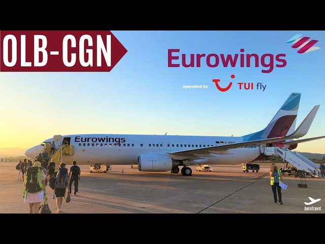 EUROWINGS TRIPREPORT | BOEING 737-8 operated by TUIFLY | MORE LEGROOM | OLBIA - COLOGNE/BONN | 4K