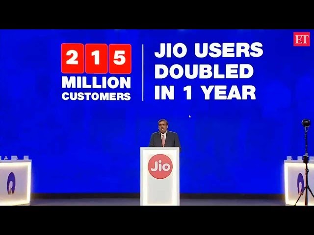 Jio subscribers doubled in a year: Mukesh Ambani