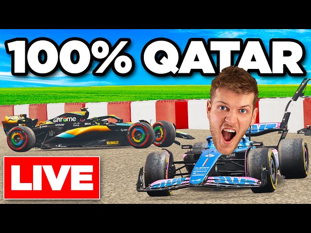 100% Full Qatar GP Vs Viewers! F1 23 Online Races | LIVE 🔴