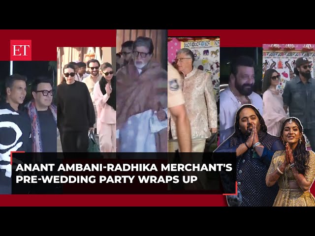 Watch: Celebrities leave Jamnagar after attending Anant Ambani-Radhika Merchant's pre-wedding bash