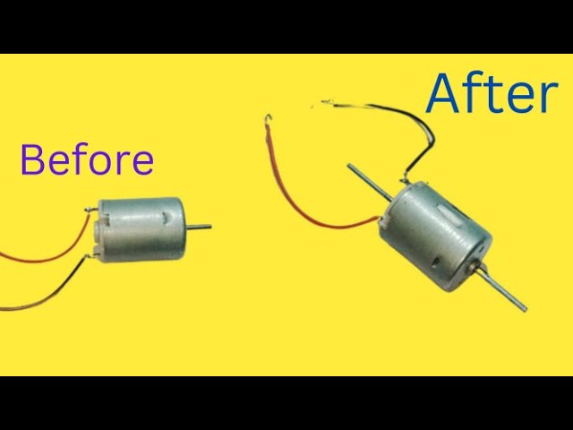 How To Make Double Shaft DC Motor at Home / Double Shaft DC Motor