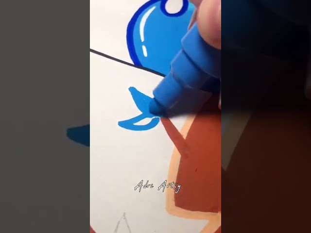 One Drawing of Sonic, but 4 DIFFERENT Art Styles with Posca Markers! Part 4 Finale! (#shorts)