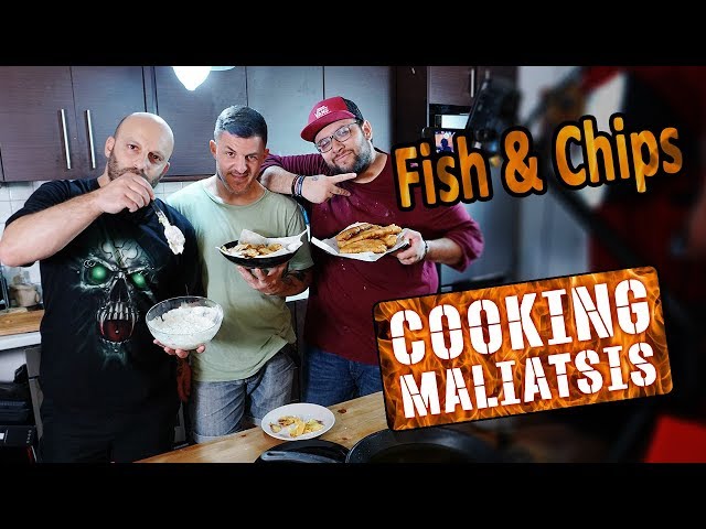 Cooking Maliatsis - 134 - Fish & Chips ft. Εισβολέας