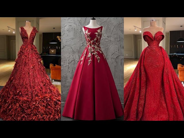 Beautiful ball gowns | prom dresses | Red themed | 2021