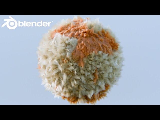 Abstract Fur Animation In Blender 3D