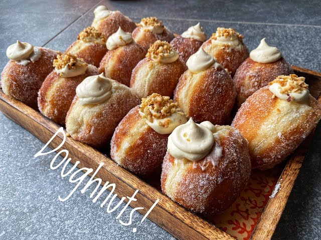 BEST DOUGHNUT RECIPE | Vanilla custard cream filled doughnuts | How to make donut | Food with Chetna