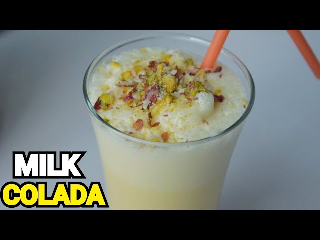 MILK COLADA In 2 Mins || Chilled Creamy Milk by (YES I CAN COOK) #MilkShake #HealthyDrink
