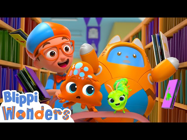 Blippi Goes to the Library! | Blippi Wonders Educational Videos for Kids