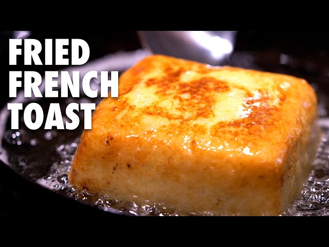 Hong Kong Style French Toast Stuffed with Salted Egg Golden Lava