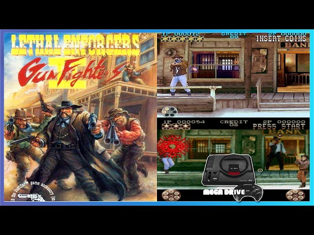 Lethal Enforcers II: Gun Fighters - Sega Mega Drive (Genesis) gameplay on Mister FPGA