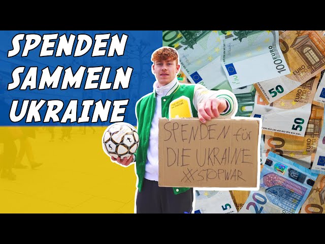 Wie viel GELD für die UKRAINE? 🇺🇦💰Straßenshow Frankfurt!