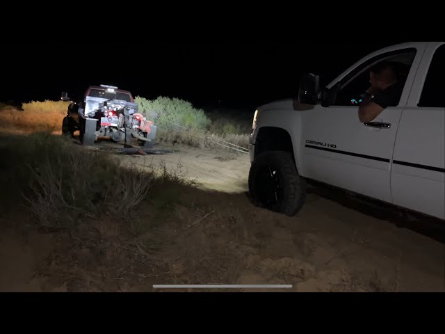 Late Night Loaded Dump Trailer Off-Road Recovery, “Right Off the Road”