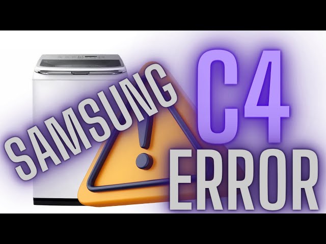 Samsung Washer Fix: C4 Error & Diagnostic Mode | DIY Guide!