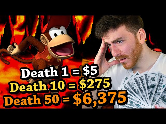 Can I beat Donkey Kong 2 if every death gets WAY more expensive?