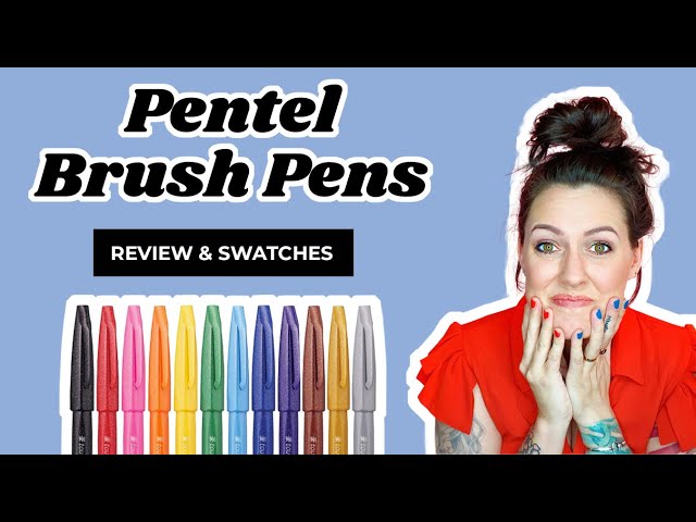 Original Pentel Brush Swatch and Review