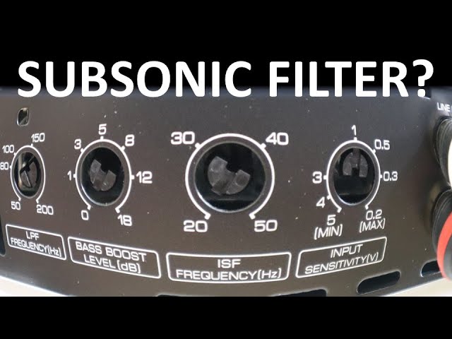 Subsonic Filters, protect your subwoofer from low bass using a multi-meter.