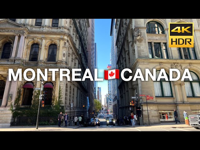 Amazing MONTREAL 🇨🇦 CANADA Walking Tour (HDR 4K 60FPS) Amazing City Virtual Tour October 2022