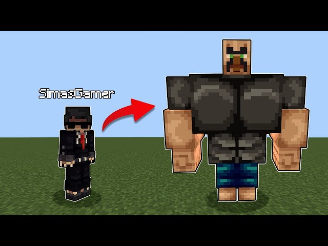Minecraft but I Hired a Huge Bodyguard to Protect Me From Mobs
