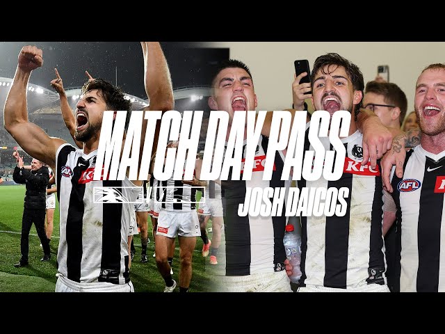 Behind the scenes with Josh Daicos | Match Day Pass