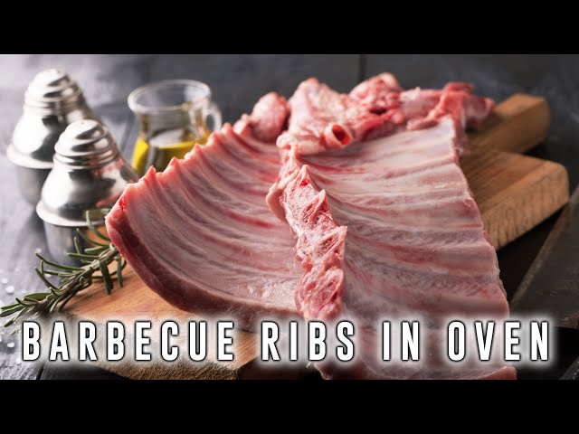 BBQ Ribs in Oven - Barbecue Recipe with Aromatic Herbs
