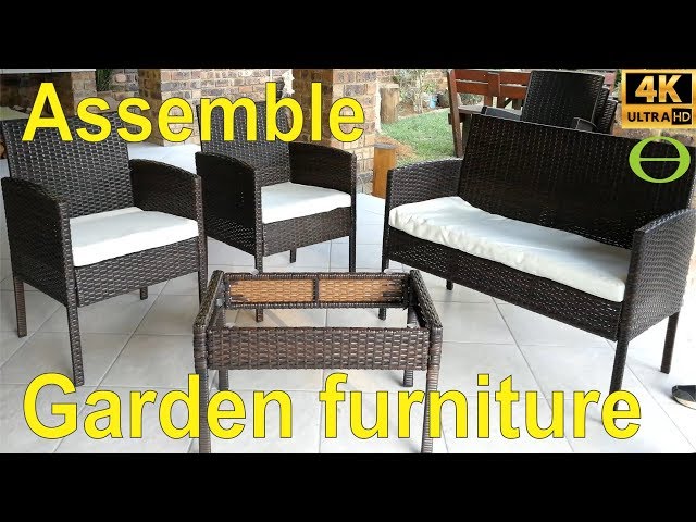How to assemble rattan garden furniture- step by step