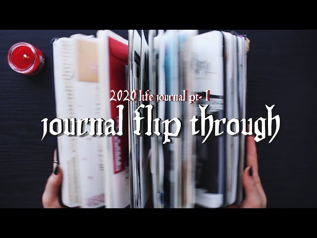 2020 JOURNAL FLIP THROUGH ☾✧ life journal part one (jan - sep)