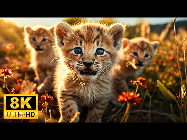 Experience the Serenity 🌿🐾 Baby Animals 8K Film Offers Scenic Relaxation