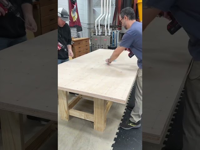 Making a nice BIG assembly table! | #shorts