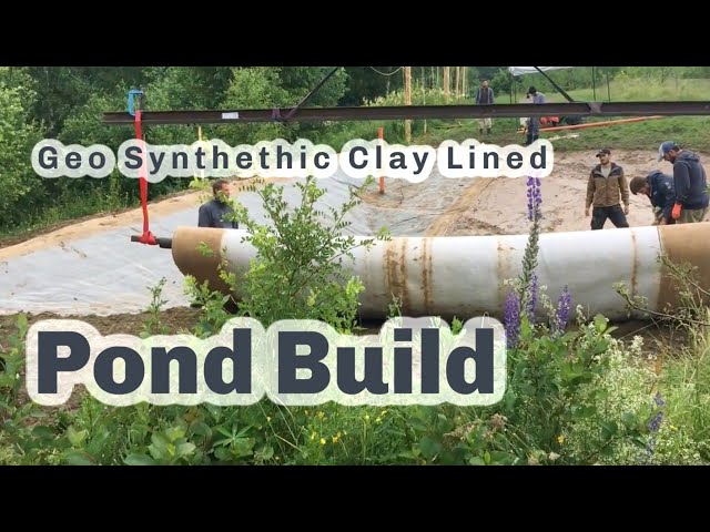 GCL LINED POND (How to build ponds with GeoSynthetic Clay Liner) S4 ● E75