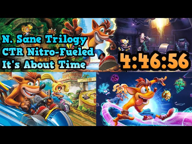 I Speedran All Modern Crash Games in a Row (N. Sane Trilogy, CTR Nitro-Fueled, It's About Time)