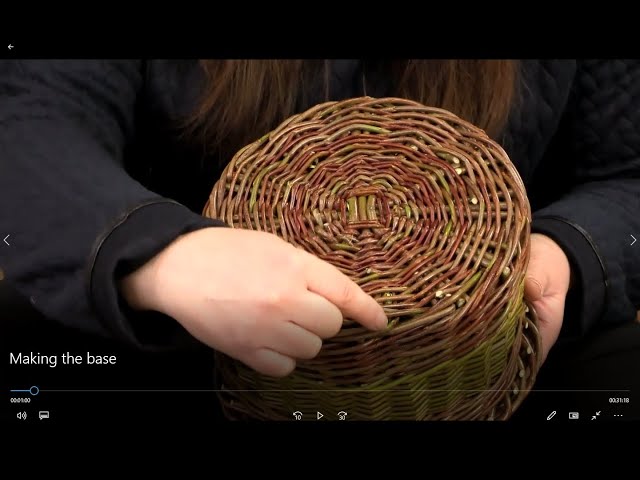 PART 1 - How to weave a round willow basket - The base