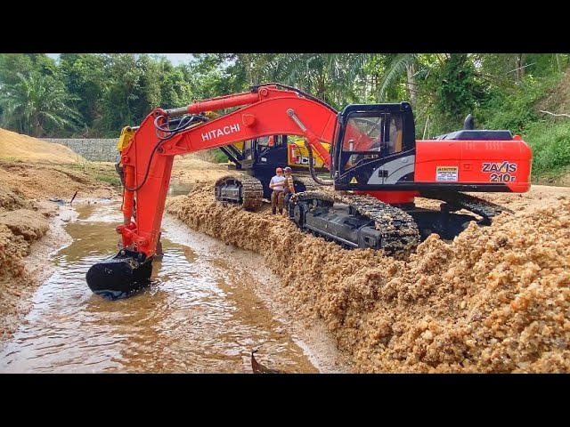 Story Line: RC Excavators JCB & HITACHI Making Bridge Project