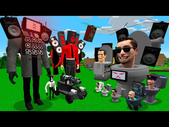 ALL EPISODE TV MAN, SPEAKER MAN vs ALL SKIBIDI TOILET BOSSES In Minecraft  - Garry's Mod - Animation